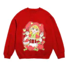 かわいいもののおみせ　いそぎんちゃくのうさぎリンゴ赤ずきんちゃん Crew Neck Sweatshirt