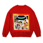 テル！のお店のニャンコ一杯賑(にぎ)やかし Crew Neck Sweatshirt