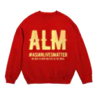 SANKAKU DESIGN STOREのAsian Lives Matter。 黄 Crew Neck Sweatshirt