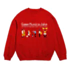 Game Musica JakeのGame Musica Jake メインイラスト Crew Neck Sweatshirt