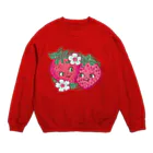 　Ma cocotte （まここっと）の苺ツインズ Crew Neck Sweatshirt