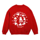 kuralica WAKUWAKU storeのスウェット for Kids／WAKUWAKUサーカス・白 Crew Neck Sweatshirt