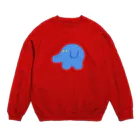 かぬぬのゾウさん Crew Neck Sweatshirt