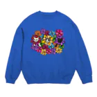 うめぼしととまととごはん。のにゃんこ花畑。 Crew Neck Sweatshirt