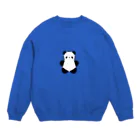 SIRO%(しろぱーせんと)のSIROPANDAワンポイント（大）（Black） Crew Neck Sweatshirt