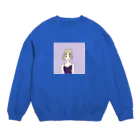 Hinanochin.shopのMs. Blonde Short Hair Crew Neck Sweatshirt