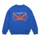 さちこの生物雑貨のタカアシガニ Crew Neck Sweatshirt