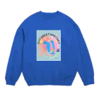 Future Starry Skyの青いドラゴン🐉 Crew Neck Sweatshirt