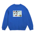 ぷるぷるのげきむずしりとり Crew Neck Sweatshirt