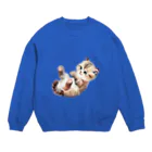 soramame1119の仔猫のマリ Crew Neck Sweatshirt