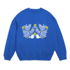 monetのお花と小鳥 Crew Neck Sweatshirt