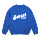 それいけ！中年庭球部のスイートスポット（ホワイト） Crew Neck Sweatshirt