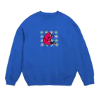 ジルトチッチのデザインボックスのピンクのおさるで健康ダイエット Crew Neck Sweatshirt