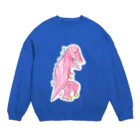 ★いろえんぴつ★のきょうりゅうさん Crew Neck Sweatshirt