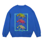 どうぶつのホネ、ときどきキョウリュウ。のBUCHIHYENA Crew Neck Sweatshirt