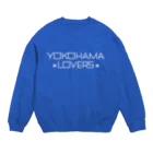 KEN's☆BASEBALL FAN SHOPのYOKOHAMA LOVERS 2 白文字 Crew Neck Sweatshirt