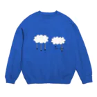 WordPlay 「言葉遊び」のcloud spider 「雲から蜘蛛」 Crew Neck Sweatshirt