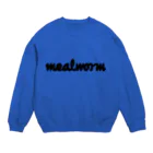 地獄の沙汰屋さんのmealworm black Crew Neck Sweatshirt