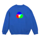 momostudioのショップの光の三原色おばけ Crew Neck Sweatshirt