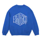 shotac_のshotac印 White Logo Crew Neck Sweatshirt