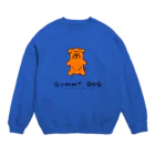 TOMOS martのグミドッグオレンジ Crew Neck Sweatshirt