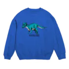 オガワユミエのパキケファロサウルス Crew Neck Sweatshirt