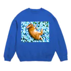 うさぎのうみちゃんねるショップのおやすうみ-うさぎのうみ Crew Neck Sweatshirt