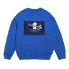 YS VINTAGE WORKSのポーランド　青い赤ちゃん　ブルーベイビー Crew Neck Sweatshirt