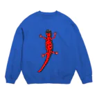 LalaHangeulのアカハライモリさん　文字無し Crew Neck Sweatshirt