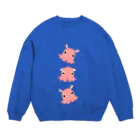 LalaHangeulのめんだこさん　トリオ Crew Neck Sweatshirt