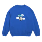 DECORの心くばりペンギン　雨の日ver. Crew Neck Sweatshirt