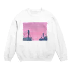 美夜乃闇の夢見心地 月に Crew Neck Sweatshirt