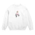 ゆめぴのぷりきゅ自転車乗れます Crew Neck Sweatshirt