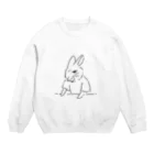 AngelRabbitsのうさぎむすこ（黒２） Crew Neck Sweatshirt