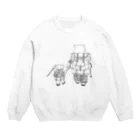 まつのき商店の山を歩く熊親子A Crew Neck Sweatshirt