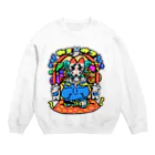 ニウハイスーカのかみさま Crew Neck Sweatshirt