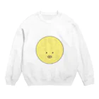 バター色のバターの満月の夜に Crew Neck Sweatshirt