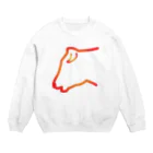 nestori shopの牛の横顔 Crew Neck Sweatshirt