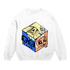 ◯△□（まるさんかくしかく）のチート Crew Neck Sweatshirt