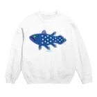 深海生物街のシーラカンス（横向き） Crew Neck Sweatshirt