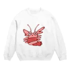 ごんぶとごぼうのアメリカザリガニくん Crew Neck Sweatshirt