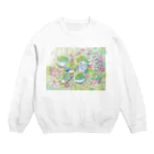 Akariya Manamiのペンギン柏餅☆かくれんぼ。 Crew Neck Sweatshirt