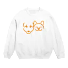 nestori shopの犬と猫 Crew Neck Sweatshirt