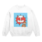 ぺえぺえDESIGNのNOWARMUSH  Crew Neck Sweatshirt