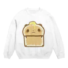 うさやのこんがりパンダパン【バターのせ】 Crew Neck Sweatshirt