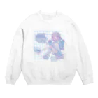 あくむ病院のfall in clear（ゆめかわいいトリップ） Crew Neck Sweatshirt