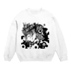 @折部.壊子(オリブ)の君という街。バブル Crew Neck Sweatshirt