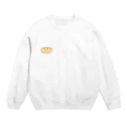 バター色のバターのクリームパン Crew Neck Sweatshirt