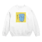 スライムバケツ店のぬりかべスライムー名過家 Crew Neck Sweatshirt