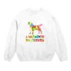 onehappinessのラブラドールレトリバー　骨ガム Crew Neck Sweatshirt